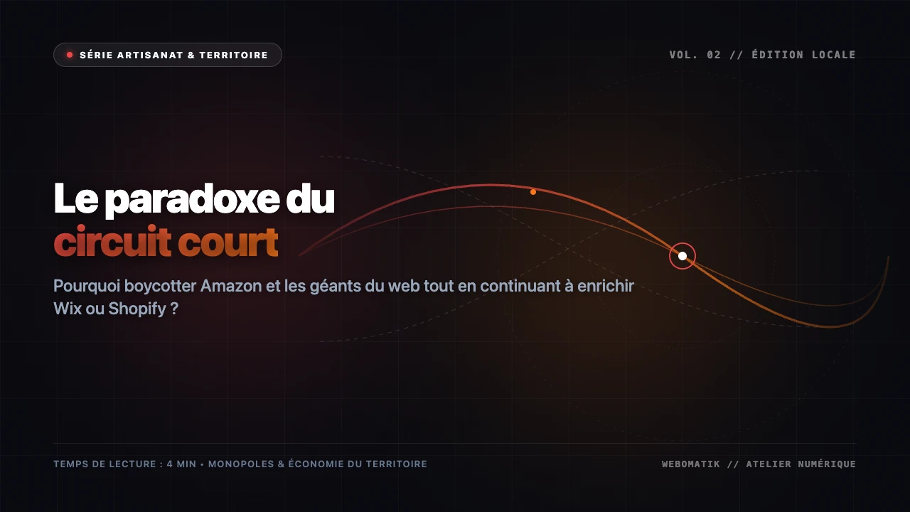 Pourquoi boycotter Amazon et engraisser Wix ou Shopify ? Le grand paradoxe du commerce local